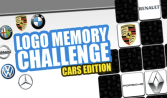 Logo Memory Challenge - Cars Edition